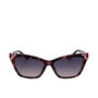 Guess Lunettes de soleil femme GU7840 rectangulaire plastique UV400 57 mm