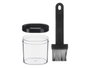 KINVARA Bote con pincel silicona Negro