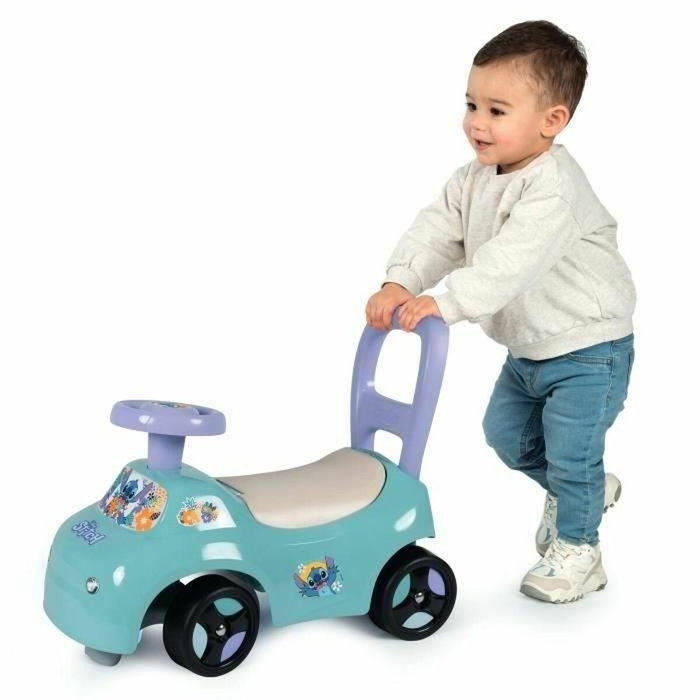 Smoby Stitch Porteur Auto Bleu