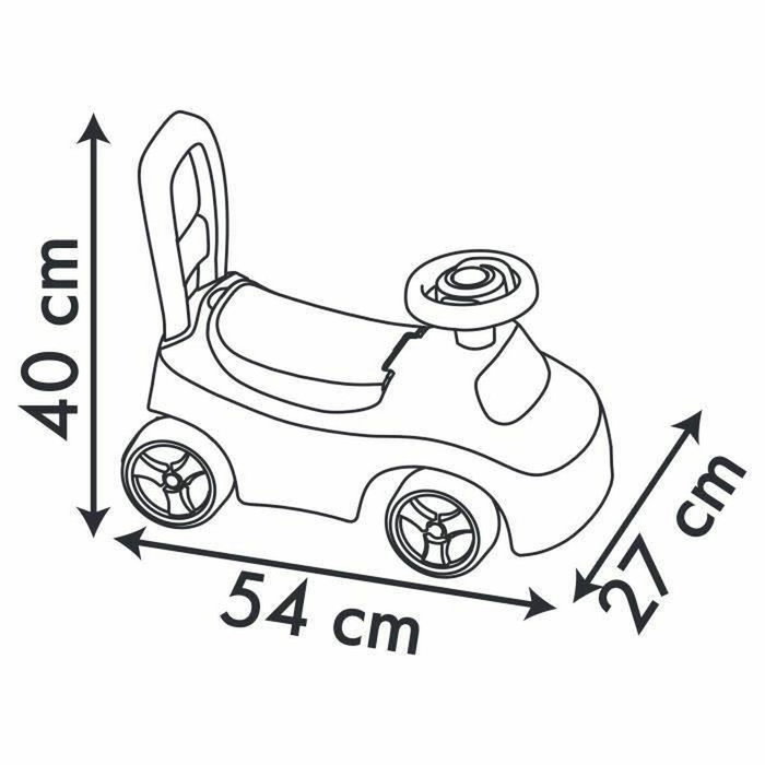 Smoby Stitch Porteur Auto Bleu