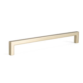 VIEFE Poignée Zamak en forme de U, Laiton brossé, Entraxe 192mm