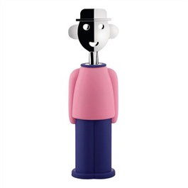 Alessi Sacacorchos AM23 PAZ Rose et Bleu
