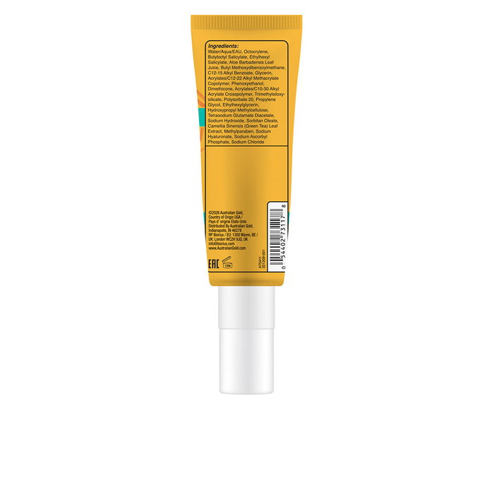 Australian Gold Sérum visage quotidien SPF30 résistant à l'eau à l'acide hyaluronique 50 ml