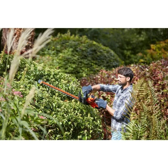 Black + Decker Taille-haies électrique BEHTS501-QS 600W Lame 60cm Black + Decker Taille-haies électrique BEHTS501-QS 600W Lame 60cm