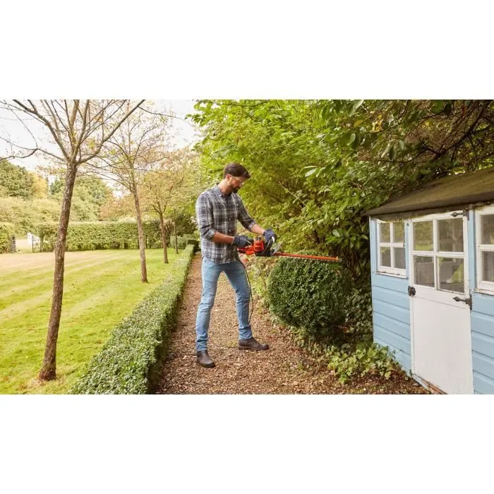 Black + Decker Taille-haies électrique BEHTS501-QS 600W Lame 60cm Black + Decker Taille-haies électrique BEHTS501-QS 600W Lame 60cm