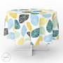 ORYX Nappe ronde à motif de feuilles multicolores Ø 140 cm