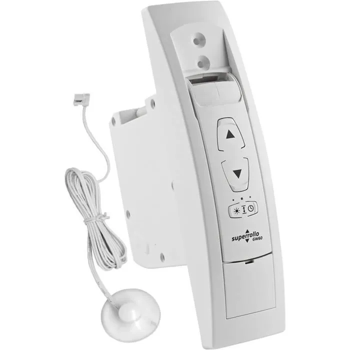 Superrollo SR10245 GW60 - Enrouleur de sangle électrique encastrable pour volets roulants et stores, compatible sangles 15 à 23 mm Superrollo SR10245 GW60 - Enrouleur de sangle électrique encastrable pour volets roulants et stores, compatible sangles 15 à 23 mm