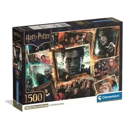 Clementoni - Puzzle 1500 Pièces - Harry Potter - 84,3 x 59,2 cm - Poster Inclus - Boîte Compacte