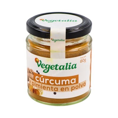 Vegetalia Curcuma et Poivre Noir en Poudre 80g Bio - Épice Vegan, Agriculture Biologique Vegetalia Curcuma et Poivre Noir en Poudre 80g Bio - Épice Vegan, Agriculture Biologique