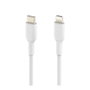 Belkin CAA003BT2MWH Câble USB-C vers Lightning BOOST CHARGE 2 m Blanc - Charge Rapide MFi