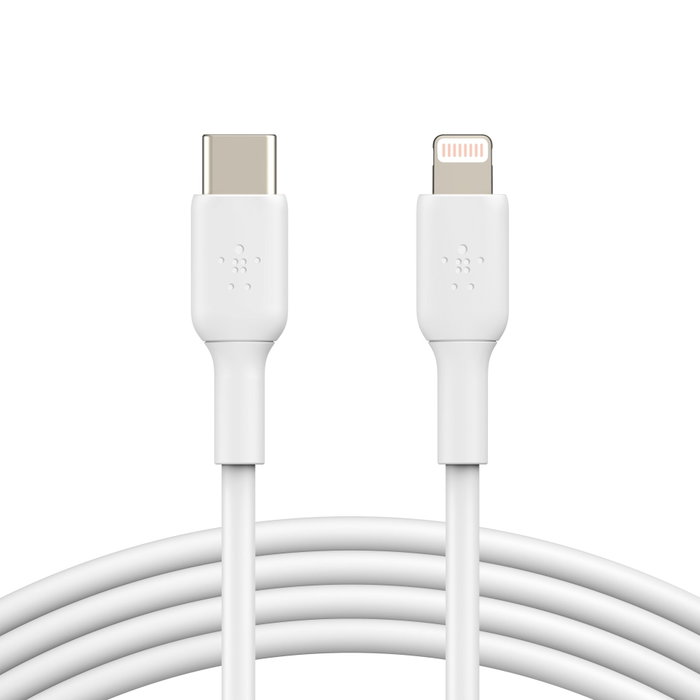 Belkin BOOST!CHARGE Câble USB-C vers Lightning 2m Blanc Belkin BOOST!CHARGE Câble USB-C vers Lightning 2m Blanc