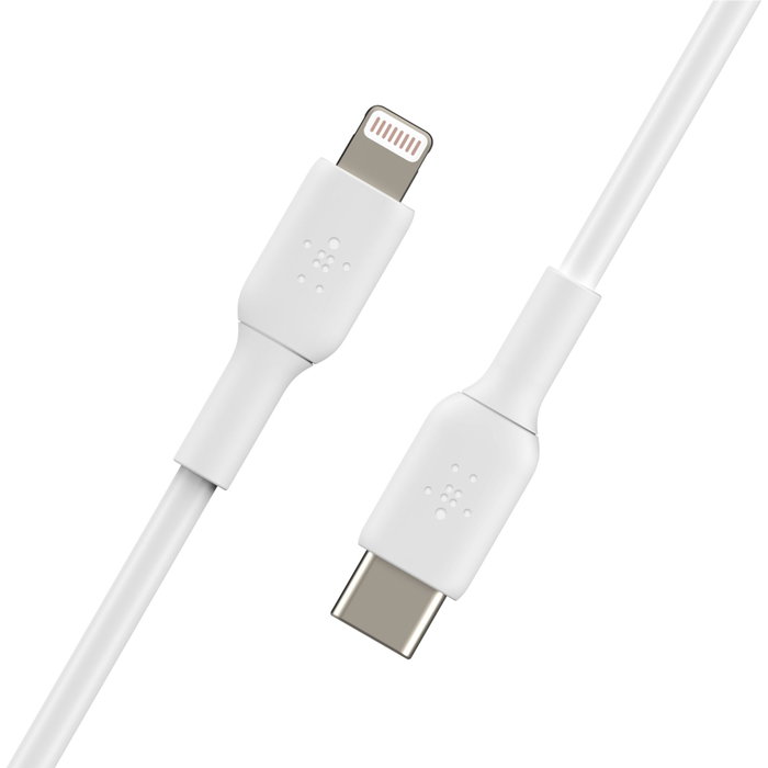 Belkin BOOST!CHARGE Câble USB-C vers Lightning 2m Blanc Belkin BOOST!CHARGE Câble USB-C vers Lightning 2m Blanc