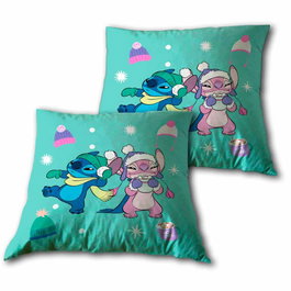 DISNEY Coussin Lilo & Stitch 40 x 40 cm - Angel & Stitch