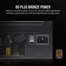 Corsair CX750 Alimentation PC ATX 750W 80 PLUS Bronze - Certifié, efficacité 88%, garantie 3 ans