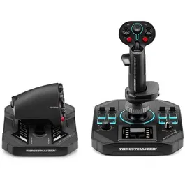 Thrustmaster TFRP Hotas Manette des Gaz - Joystick et Manette des Gaz Sol-R 4 avec Système de Rails Coulissants S.M.A.R.T