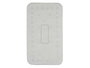 Berilo Tapis de Bain Antidérapant en Caoutchouc Gris 40x40x7 cm (Set de 6)