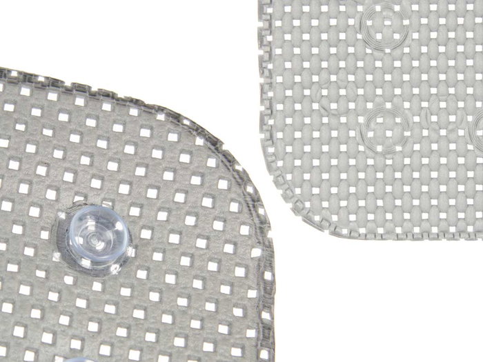 Berilo Tapis de Bain Antidérapant en Caoutchouc Gris 40x40x7 cm (Set de 6) Berilo Tapis de Bain Antidérapant en Caoutchouc Gris 40x40x7 cm (Set de 6)