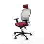 Piqueras y Crespo Chaise de Bureau avec Appui-tête Jorquera 2D036G2 Bordeaux