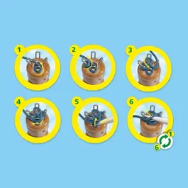 SES Creative Kit Tricotin pour Enfant 5+ avec Poupée en Bois, Pique et Laine - Activité Manuelle Créative et Éducative