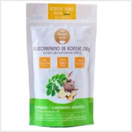 The Konjac Shop Farine de Glucomannane 250 g – Fibre soluble sans gluten