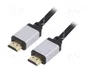GEMBIRD Câble HDMI Select Plus 1m noir textile