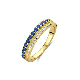 Bague Femme New Bling 9NB-1576-52 12 Doré Bleu