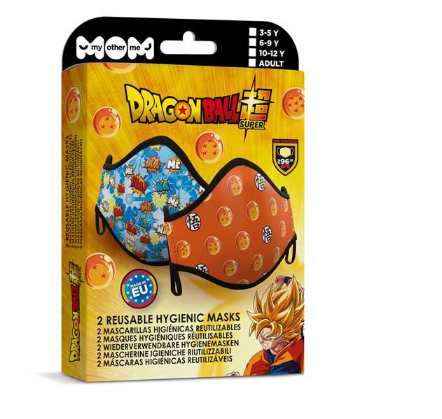 My Other Me Masque hygiénique Dragon Ball pour enfants 6-9 ans - Modèle Premium-2 - Multicolor My Other Me Masque hygiénique Dragon Ball pour enfants 6-9 ans - Modèle Premium-2 - Multicolor