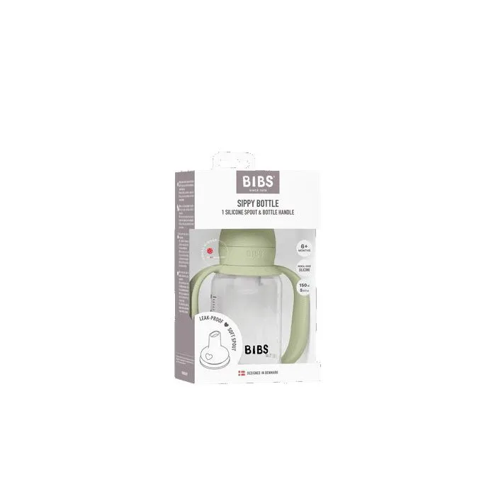 Bibs Tasse d'apprentissage 150 ml - Embout rond - Silicone - Sage Bibs Tasse d'apprentissage 150 ml - Embout rond - Silicone - Sage