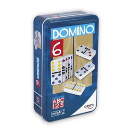 Cayro - Jeu de dominos double six couleurs - 28 pièces en plastique - Dimensions pièce: 5.1x2.5x0.8 cm - À partir de 6 ans - Langues: espagnol, anglais, français