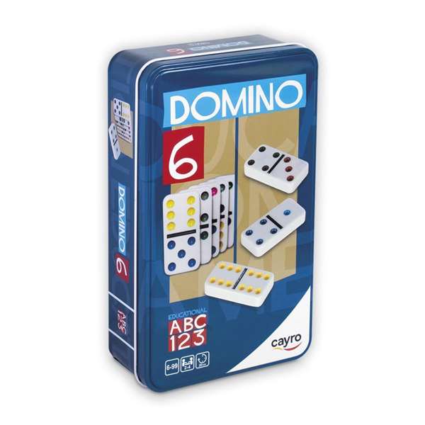 Cayro - Jeu de dominos double six couleurs - 28 pièces en plastique - Dimensions pièce: 5.1x2.5x0.8 cm - À partir de 6 ans - Langues: espagnol, anglais, français Cayro - Jeu de dominos double six couleurs - 28 pièces en plastique - Dimensions pièce: 5.1x2.5x0.8 cm - À partir de 6 ans - Langues: espagnol, anglais, français
