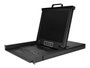 Startech RKCONS1708K Console KVM 8 Ports Montage Rack 1U avec écran LCD 17 pouces clavier QWERTY et touchpad