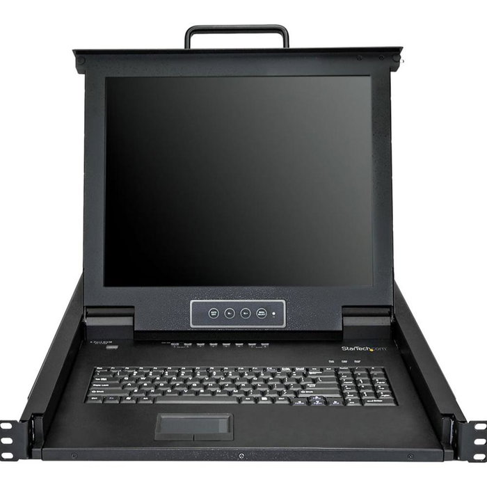 Startech RKCONS1708K Console KVM 8 Ports Montage Rack 1U avec écran LCD 17 pouces clavier QWERTY et touchpad Startech RKCONS1708K Console KVM 8 Ports Montage Rack 1U avec écran LCD 17 pouces clavier QWERTY et touchpad