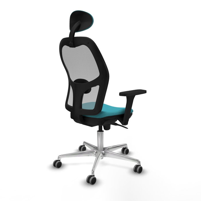 Piqueras y Crespo Chaise de Bureau avec Appui-tête Jorquera 3D086G1 Turquoise