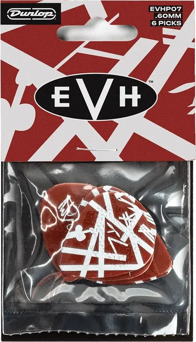 Dunlop Pack 6 Picks Signature EVH Max Grip Shark 60 mm