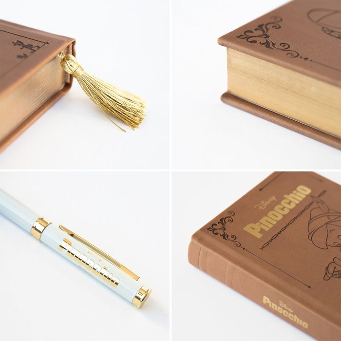 ERIK - Set de Carnet A5 et Stylo Disney Pinocho - Carnet Rigide 200 Pages avec Marque-page - Présenté en Boîte Cadeau ERIK - Set de Carnet A5 et Stylo Disney Pinocho - Carnet Rigide 200 Pages avec Marque-page - Présenté en Boîte Cadeau