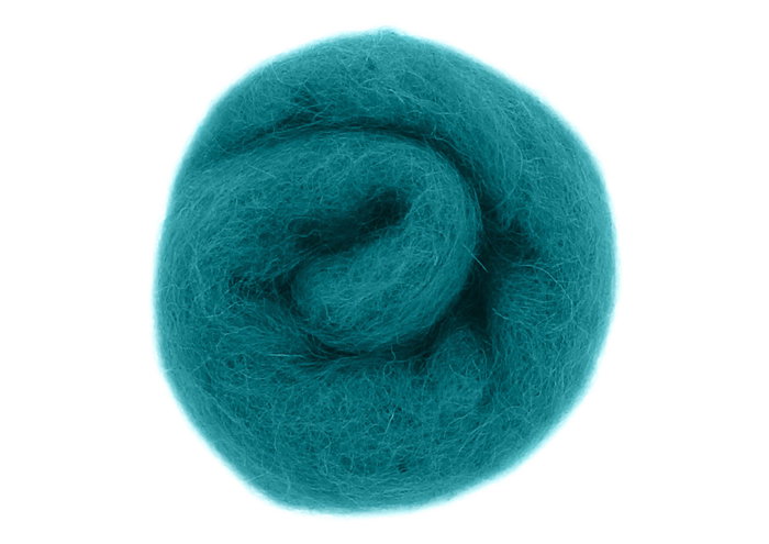 Felthu Feutre de laine turquoise 100g Felthu Feutre de laine turquoise 100g