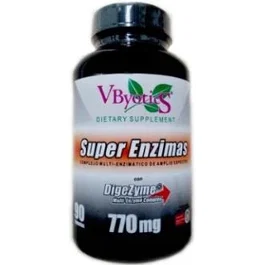 Vbyotics Super Enzymes Avec Digeszyme 90 Gélules, Complément Alimentaire Digestif
