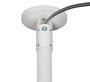 B-Tech BT5920 Fixation de Montage au Plafond pour Poteaux Ø38mm, Blanc - Support d'Installation Lourd pour Équipements CCTV et AV