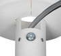 B-Tech BT5920 Fixation de Montage au Plafond pour Poteaux Ø38mm, Blanc - Support d'Installation Lourd pour Équipements CCTV et AV
