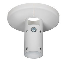 B-Tech BT5920 Fixation de Montage au Plafond pour Poteaux Ø38mm, Blanc - Support d'Installation Lourd pour Équipements CCTV et AV