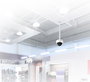 B-Tech BT5920 Fixation de Montage au Plafond pour Poteaux Ø38mm, Blanc - Support d'Installation Lourd pour Équipements CCTV et AV