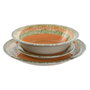 Home ESPRIT Assiettes ESPRIT Orange Grès 18 Pièces 27 x 27 x 2 cm