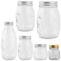 Day Lot de 6 bocaux en cristal de 0,15 L