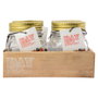 Day Lot de 6 bocaux en cristal de 0,15 L