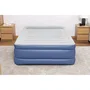 Bestway - Lit gonflable Tritech 2 places avec pompe intégrée (152 x 203 x 46 cm) - Revêtement antimicrobien pour camping