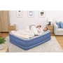 Bestway - Lit gonflable Tritech 2 places avec pompe intégrée (152 x 203 x 46 cm) - Revêtement antimicrobien pour camping