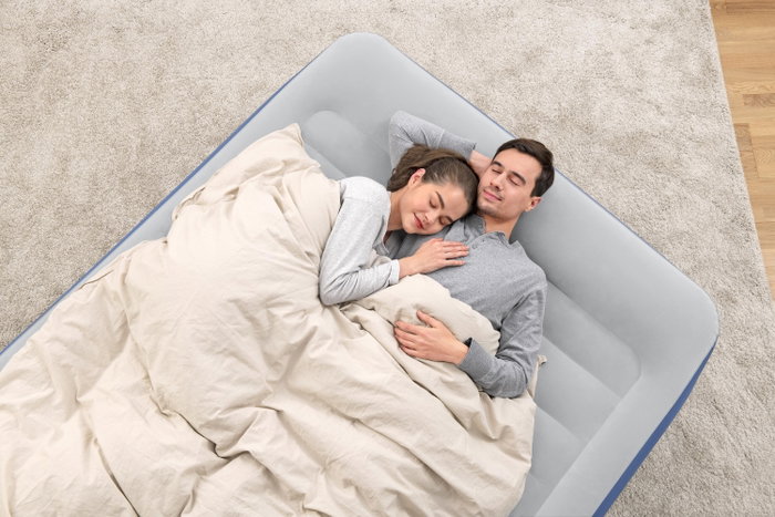 Bestway Lit gonflable Tritech 2 places avec pompe intégrée Bestway Lit gonflable Tritech 2 places avec pompe intégrée