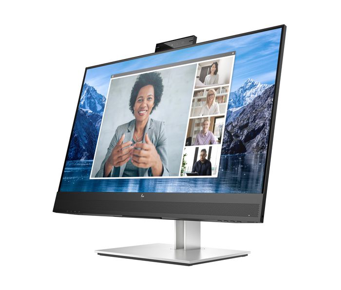 HP Écran de conférence HP E27m G4 - Écran QHD 27" avec webcam rétractable 5 MP, micros, haut-parleurs et USB-C 65W pour vidéoconférence Zoom