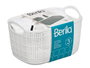 Berilo Set 3 pièces Salle de Bain Blanc avec Tapis, Panier et Distributeur 24x14x15 cm (Set de 12)