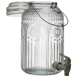 Home Deco Factory Distributeur de boissons 4 L en verre Cocktail Lounge